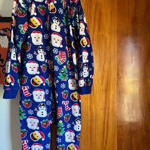 The Children's Place Blue Holiday Onesie